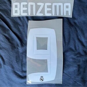 Men’s Real Madrid CF 2010/11 Away/Third #9 Benzema Name Set